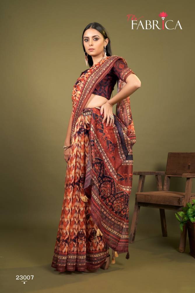 STELVIN Stelvin By The Fabrica Printed Cotton Sarees Catalog
